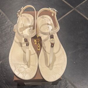 Coach Women's Beige Sandals